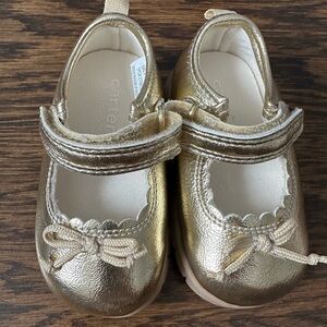 Carter's Metallic Gold Dress Shoes